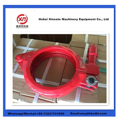 DN125 Putzmeister Concrete Pump Clamp Coupling Bolt Coupling With Base
